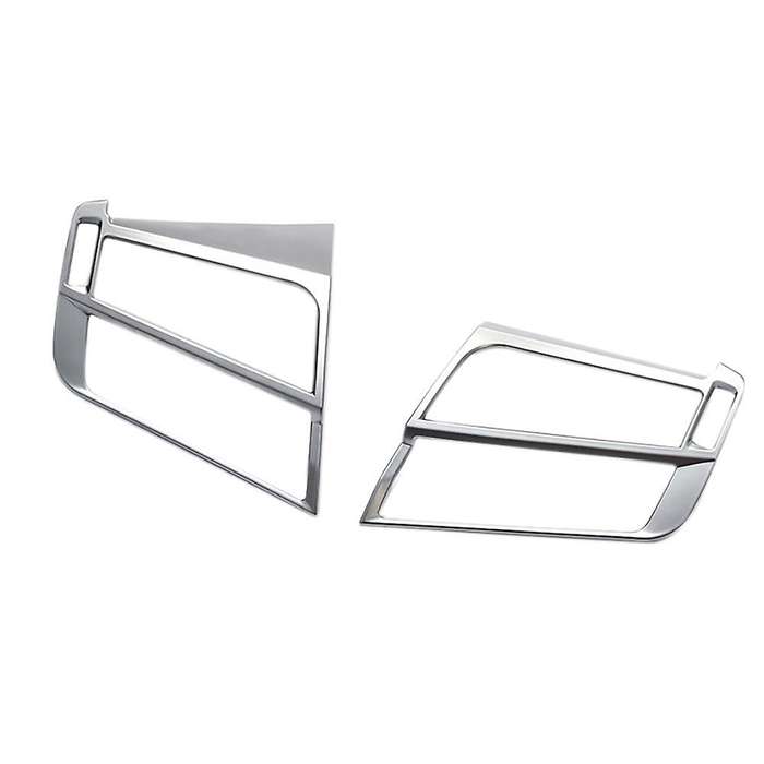 2Pcs Car Side Air Condition Cover Trim Frame Cover Trim for X5 X6 F15 F16 2014-2018 Silver