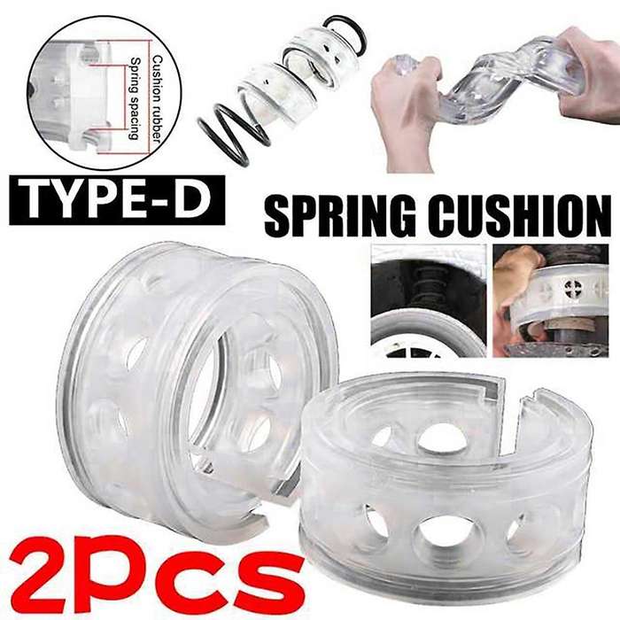 2Pcs Car Spring Bumper Power Auto-Buffers Cushion Spring Suspension Rubber Buffer for All Cars 22mm