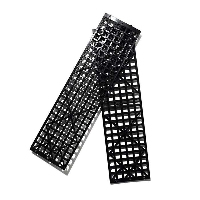 2pcs Car Snow Mud Off Plate Tire Traction Foldable Skid Plate Nonslip Mat Sand Snow Chain Wheel Ant