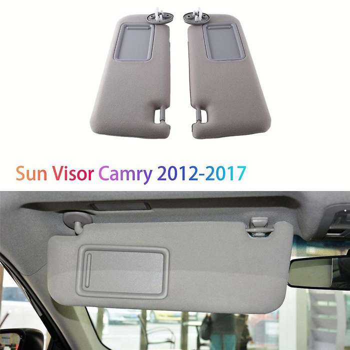 2pcs Car Sunshield Sunvisor with Mirror Interior Sun Visor for 2012-2017 74320-06610-b1 74320-06610-