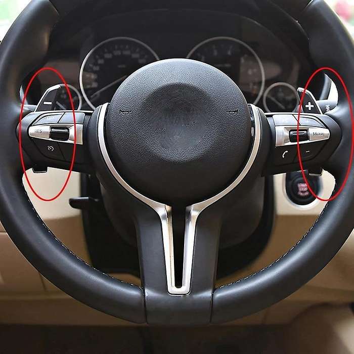 2PCS Car Steering Wheel Shift Paddle Modified Aluminum Alloy Paddle for - 5/6/7 Series M5 M6 F06 F10