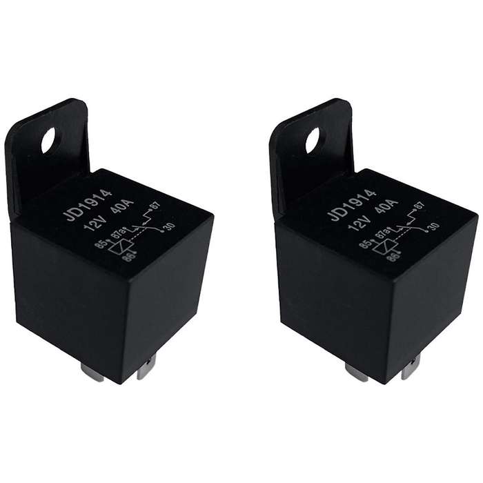 2pcs Car Universal 12V Relay with Backrest Daytime Running Lights Air Conditioning Modified Relay J