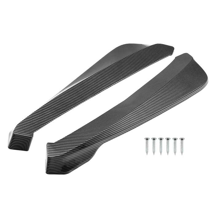 2Pcs Car Universal Fin Carbon Fiber Rear Spoiler Car Modification Rear Spoiler Modified Shovel