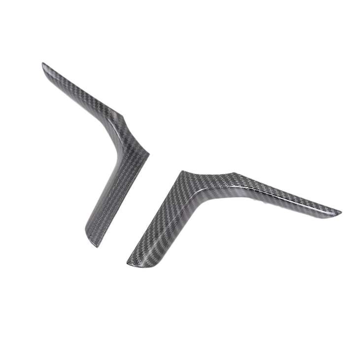 2Pcs Carbon Fiber ABS Steering Wheel Frame Cover Trim for 3 Series G20 G21 G28 2019 2020