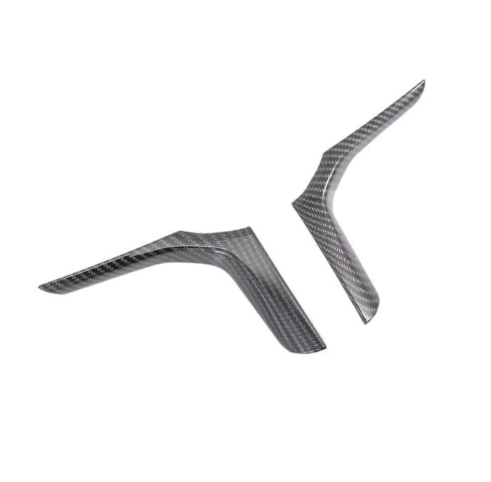 2Pcs Carbon Fiber ABS Steering Wheel Frame Cover Trim for 3 Series G20 G21 G28 2019 2020