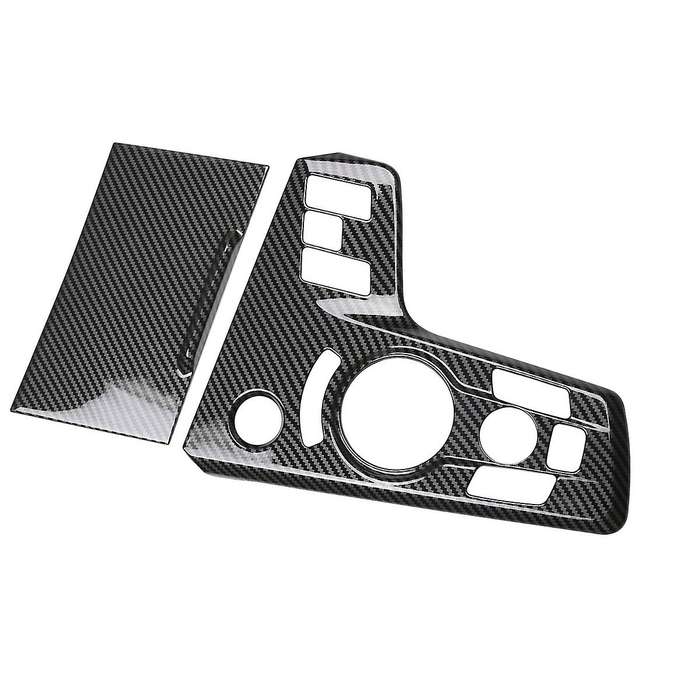 2Pcs Carbon Fiber Car Center Console Shift Panel Cover Frame Sticker Trim for NQ5 2022