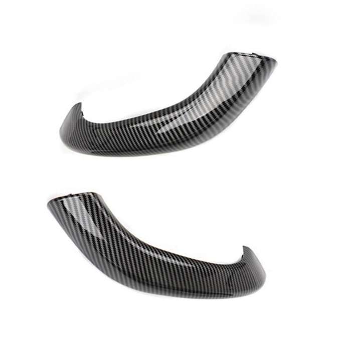 2pcs Carbon Fiber Car Interior Door Pull Handle Cover Trim Replacement for X1 X2 F48 F49 F39 2017-20