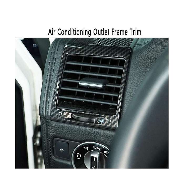 2pcs Carbon Fiber Console Side Air Conditioning Outlet Cover Trim for G-class W463 G500 2004-2018