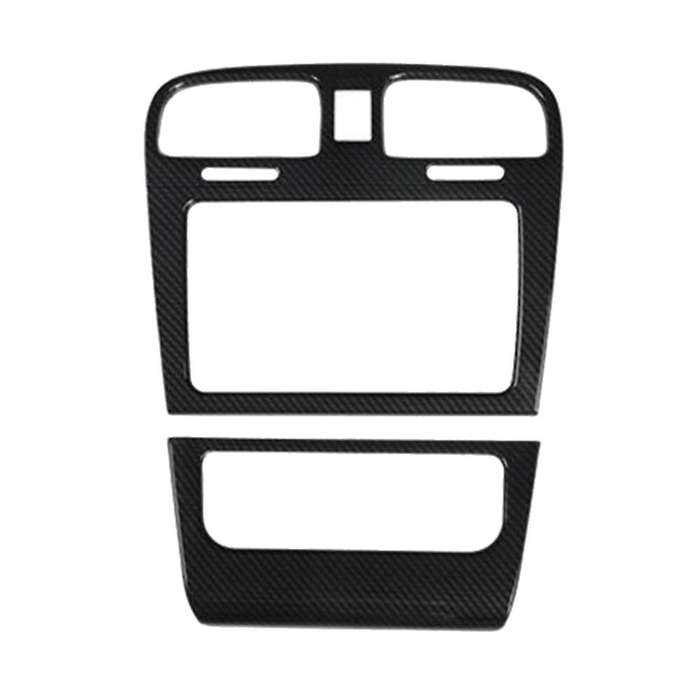 2Pcs Carbon Fiber Center Vent Radio A/C Console Panel Cover for Golf 6 MK6 2008-2012 Decoration Acce
