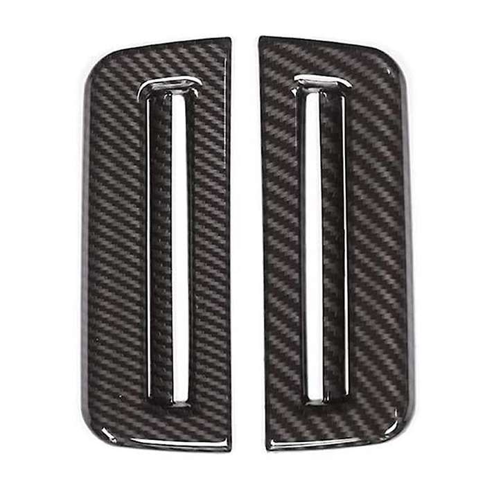2PCS Carbon Fiber Pillar Air Vent Frame Cover Trim Car Interior Accessories for Range VELAR 2017-202