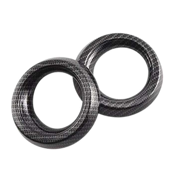 2Pcs Carbon Fiber Interior Vent Outlet Ring Cover Trim for 2016-2018