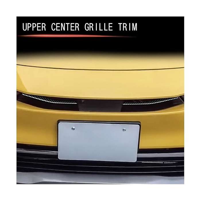2pcs Carbon Fiber Front Bumper Upper Grill Moulding Cover Trim for Prius 60 Series 2022-2023