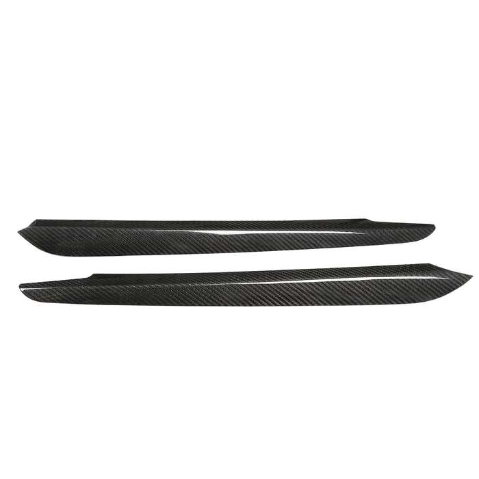 2PCS Carbon Fiber Side Gear Shift Strips Trim for X5 F15 X6 F16 2014-2018 Decoration Sticker