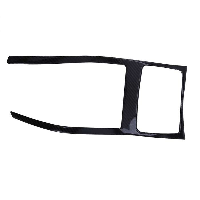 2Pcs Carbon Fiber Styling Water Cup Panel Cover Sticker Trim for A6 C7 A7 Interior Console Armrest S