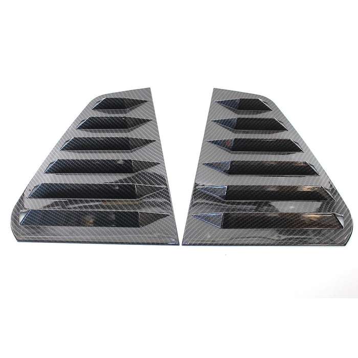 2PCS Carbon Look Side Window Louvers Sun Shade Cover for GOLF MK7 MK7.5-R 2014-2019
