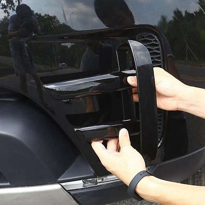 2Pcs Car-Stying Abs Front Fog Lamp Trim Decoration for Land 5 2017-2018 Auto Accessories