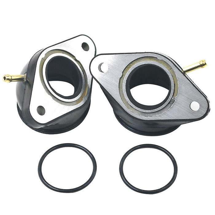 2Pcs Carburetor Intake Manifold Boot Joint Adapter Interface 2GV-13586-00 for XV 535 1988-1990 & 199