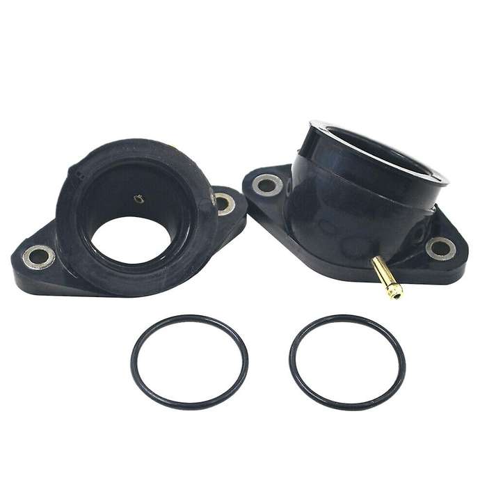 2Pcs Carburetor Intake Manifold Boot Joint Adapter Interface 2GV-13586-00 for XV 535 1988-1990 & 199