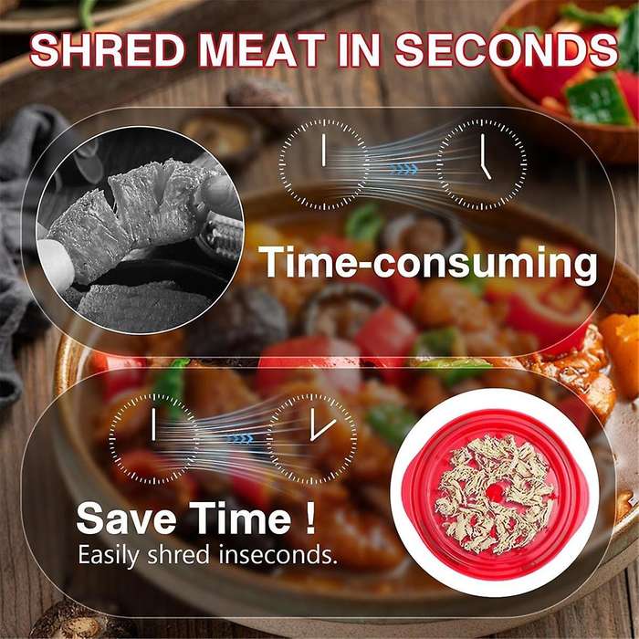 2PCS Chicken Shredder Tool Twist - Large Meat Shredder Tool Twist Visible Shredded Chicken Tool Chi
