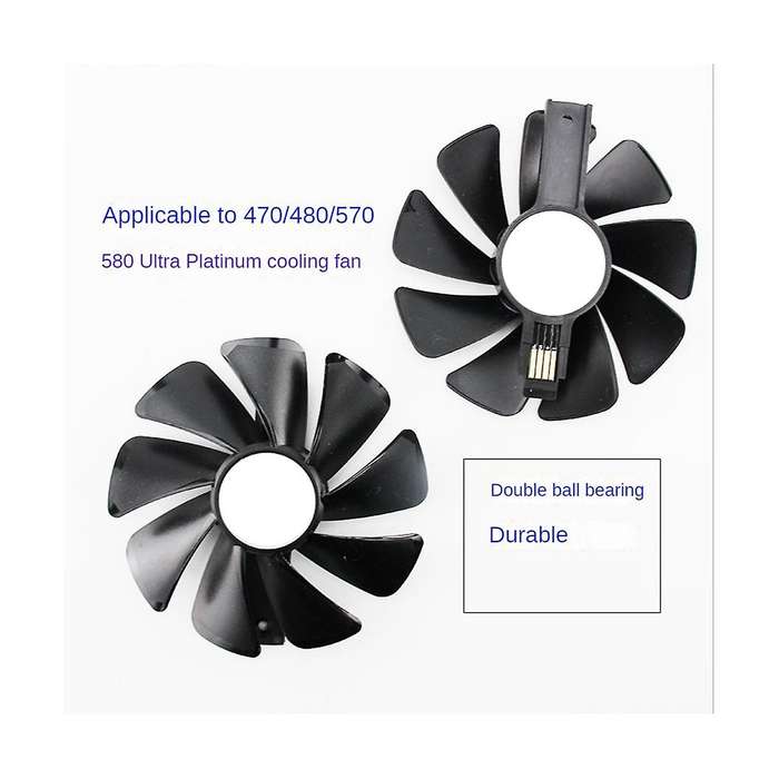 2Pcs CF1015H12D Cooler Fan for Sapphire Radeon RX 470 480 580 570 for NITRO Mining Edition RX580 RX