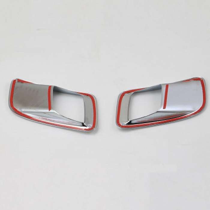 2Pcs Chrome-Plated Rear Fog Lamp Decorative Cover for 3008 GT 2016 2017 Accessories