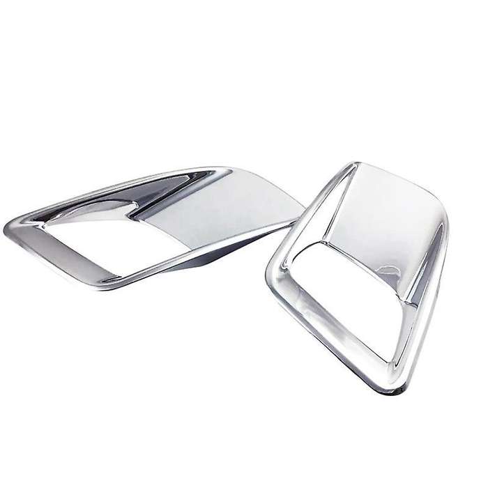 2Pcs Chrome-Plated Rear Fog Lamp Decorative Cover for 3008 GT 2016 2017 Accessories