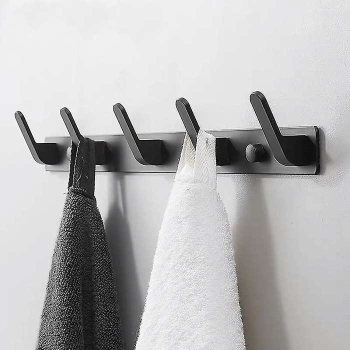 2Pcs Coat Hooks for Wall and Door Stable Coat Rack Rail Wall Coat Rack Towel Hook for Bathroom Kitch