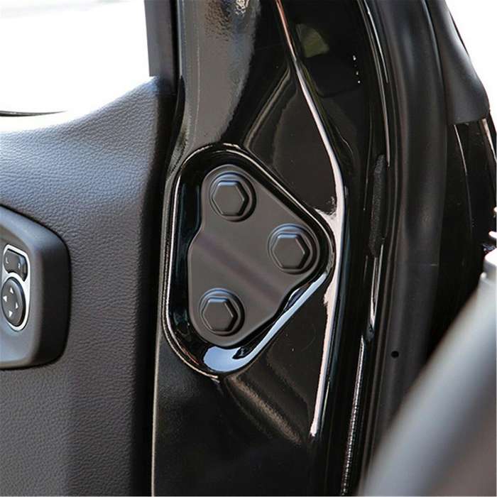 2PCS Door Screw Protector Cover Trim Anti-Rust for Wrangler JL JLU JT 2018 2019 2020 2021 Car Access