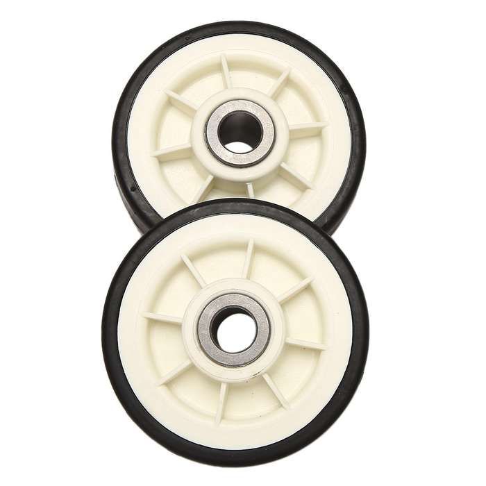 2pcs Dryer Drum Support Roller and Shaft for 303373, 12051541, Er303373k, 303373k