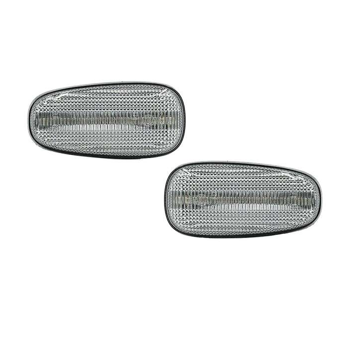 2Pcs Dynamic Sequential Blink LED Side Marker Lights for 2005-2011 Front Turn Signal Lamp