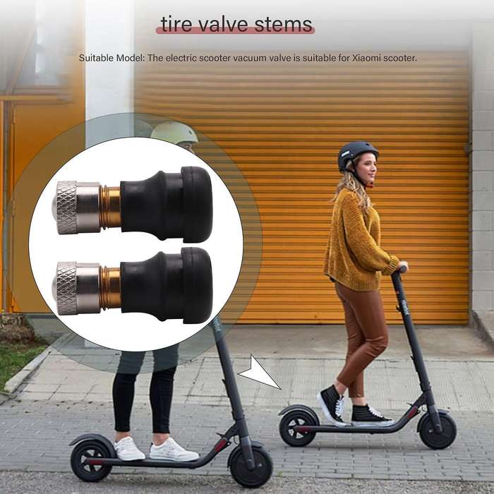 2pcs Electric Scooter Vacuum Valve for Scooter Tyre Tubeless Tire Valve Wheel Valve Electric Scoote
