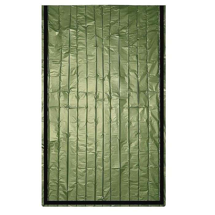 2PCS Emergency Sleeping Bag Compact Waterproof Thermal Blanket Multi-Use Gear for Outdoor Hiking Cam