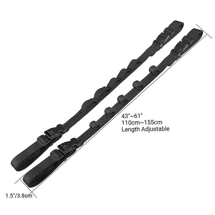 2Pcs Fishing Rod Car Bracket with Support Belt with Bracket System Fishing Car Interior Kidnapping F