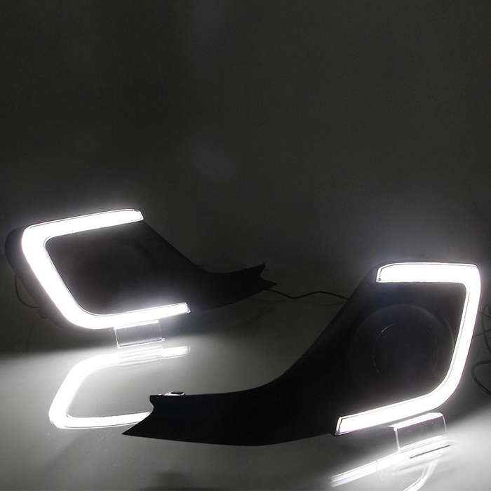 2Pcs for 14-16 Swift Light Guide Double Color Daytime Running Light LED Fog Light Daytime Running Li