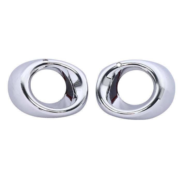2Pcs for 2013 2014 Chrome Front Fog Light Foglight Lamp Cover Trim