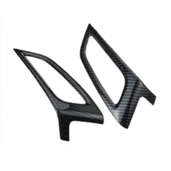 2PCS for Focus MK3 2012-2014 Carbon Fiber Color ABS Interior Dashboard Air Conditioner Vent Outer Fr