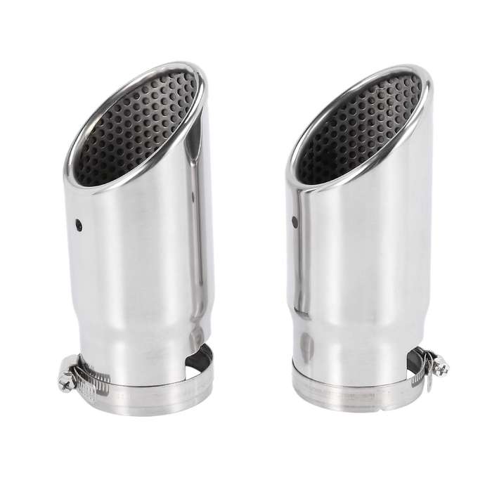 2pcs for Mercedes Benz C180 Car Exhaust Muffler Tip Stainless Steel Pipe Chrome Modified Car Rear T