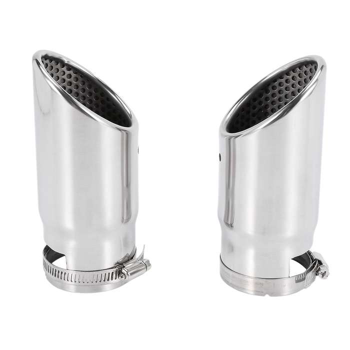 2pcs for Mercedes Benz C180 Car Exhaust Muffler Tip Stainless Steel Pipe Chrome Modified Car Rear T