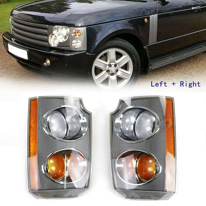 2Pcs for Range Rover L322 2003 2004 2005 Car Front Indicator Parking Turn Signal Side Lamp Cover Eur