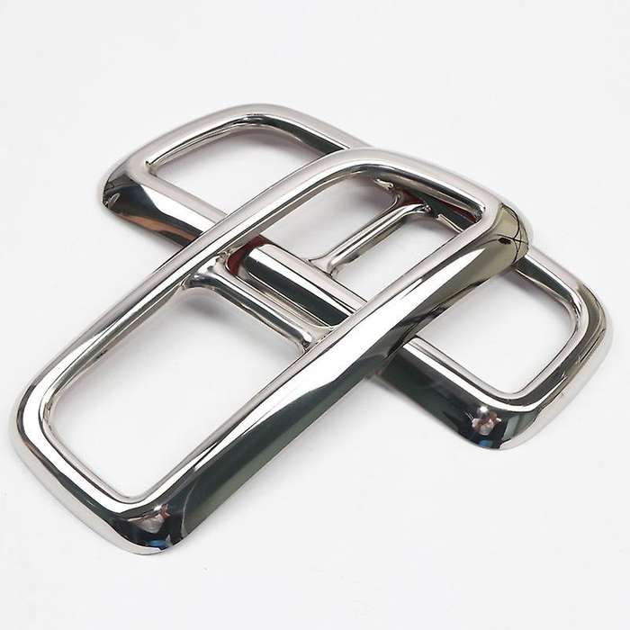 2PCS for XC90 S90 XC60 2014-2019 Car Rear Dual Exhaust Muffler End Pipe Stickers Cover Trims Accesso