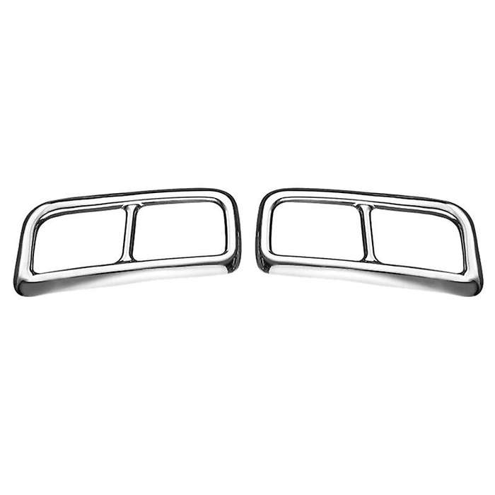 2PCS for XC90 S90 XC60 2014-2019 Car Rear Dual Exhaust Muffler End Pipe Stickers Cover Trims Accesso