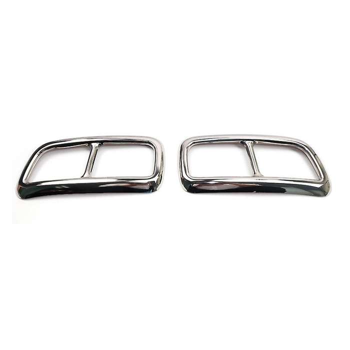 2PCS for XC90 S90 XC60 2014-2019 Car Rear Dual Exhaust Muffler End Pipe Stickers Cover Trims Accesso