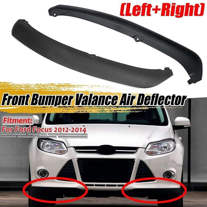 2pcs Front Bumper Lip Spoiler Chin Splitter Lower Valance Panel for Focus 2012-2014 Fo1095244c Cp9z