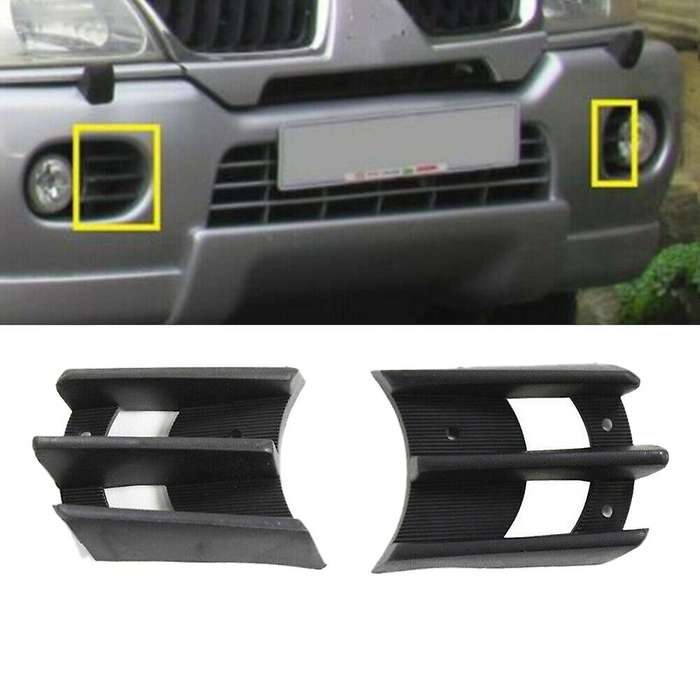 2Pcs Front Fog Light Bumper Daytime Running Driving Lamps Cover Grille Bezel for Montero Sport 1999-