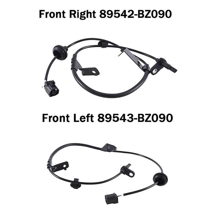 2pcs Front Left & Right Car Abs Speed Sensor 89543-bz090 89542-bz090 for Yaris 2015-