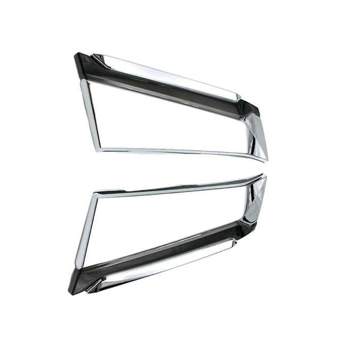 2pcs Front Upper Grill Hood Cover Trims Body Decoration Sequins for Alphard 30 2019 2020