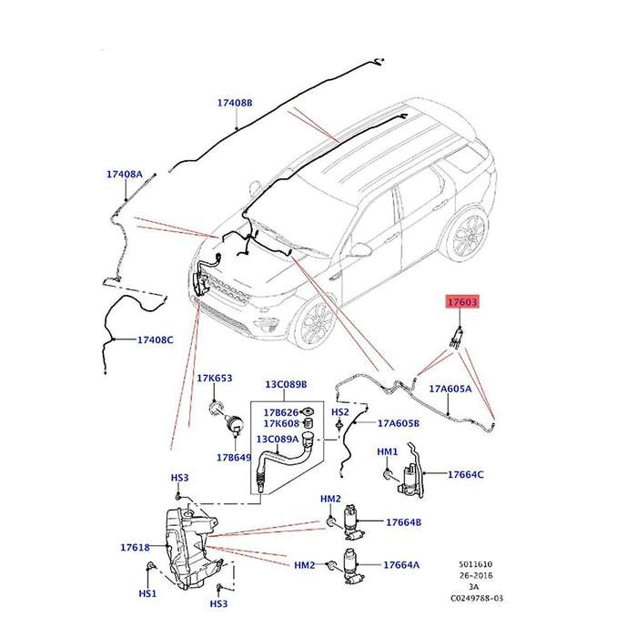 2Pcs Front Windshield Washer Nozzle Sprayer Jet with Heated LR059996 for Sport 2015-2021