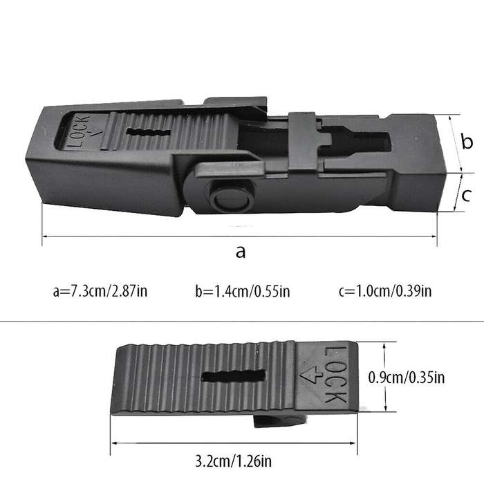 2pcs Front Wiper Blade Arm Retaining Lock Clip for Land Rover Discovery Ii Range Rover L322 Dkw1000