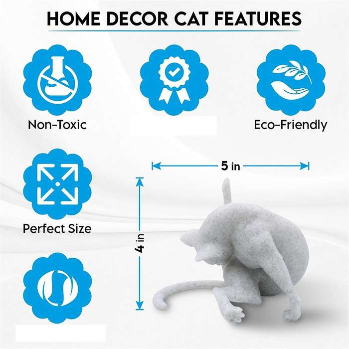2pcs Funny Figurine No Sculpture Resin Animals Statue Home Decor Unique Craft Decorative Ornaments