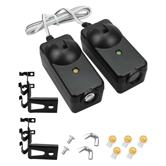 2Pcs Garage Door Opener Safety Sensor Beam Eyes Fit for Sears with Brackets